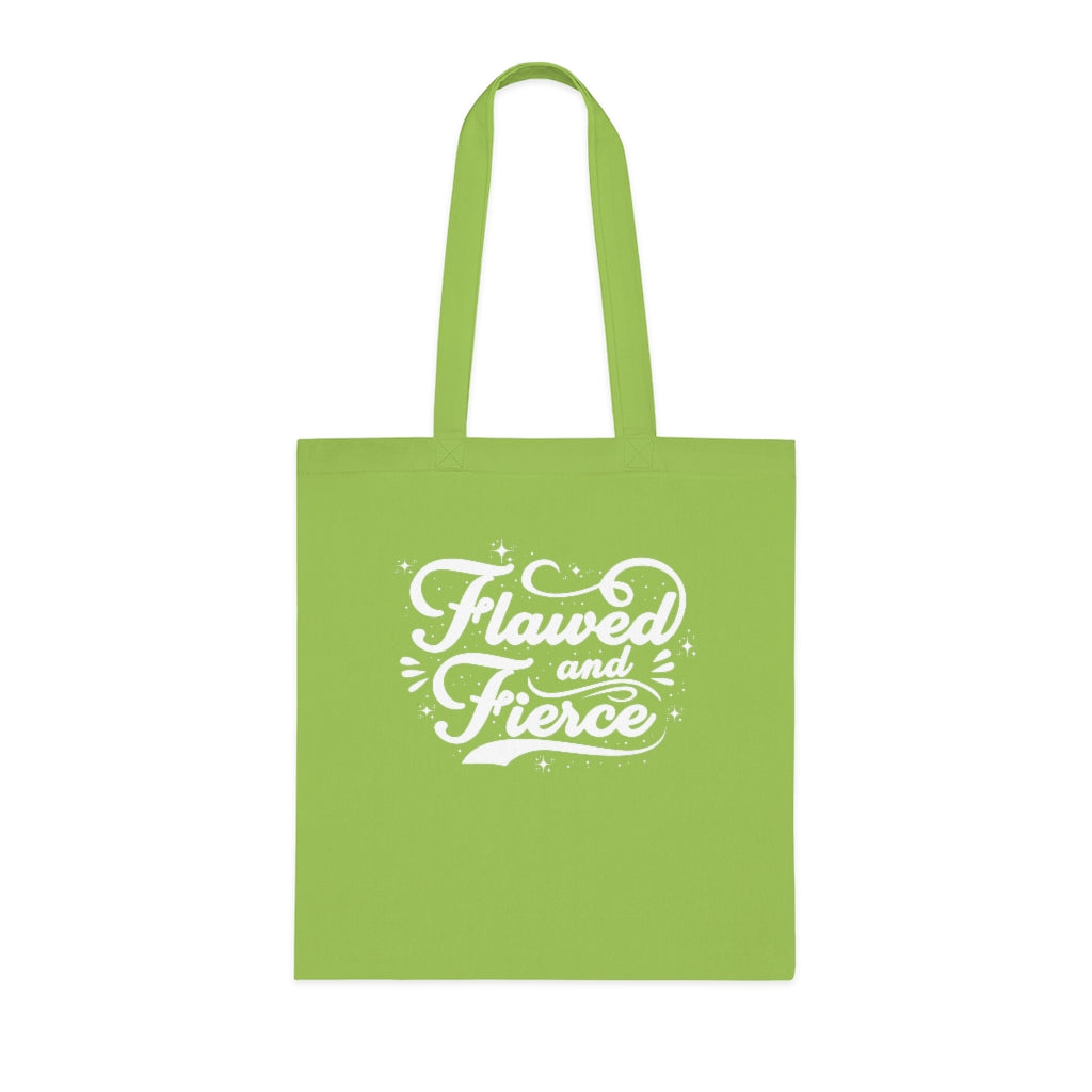 Flawed and Fierce Cotton Tote Bag