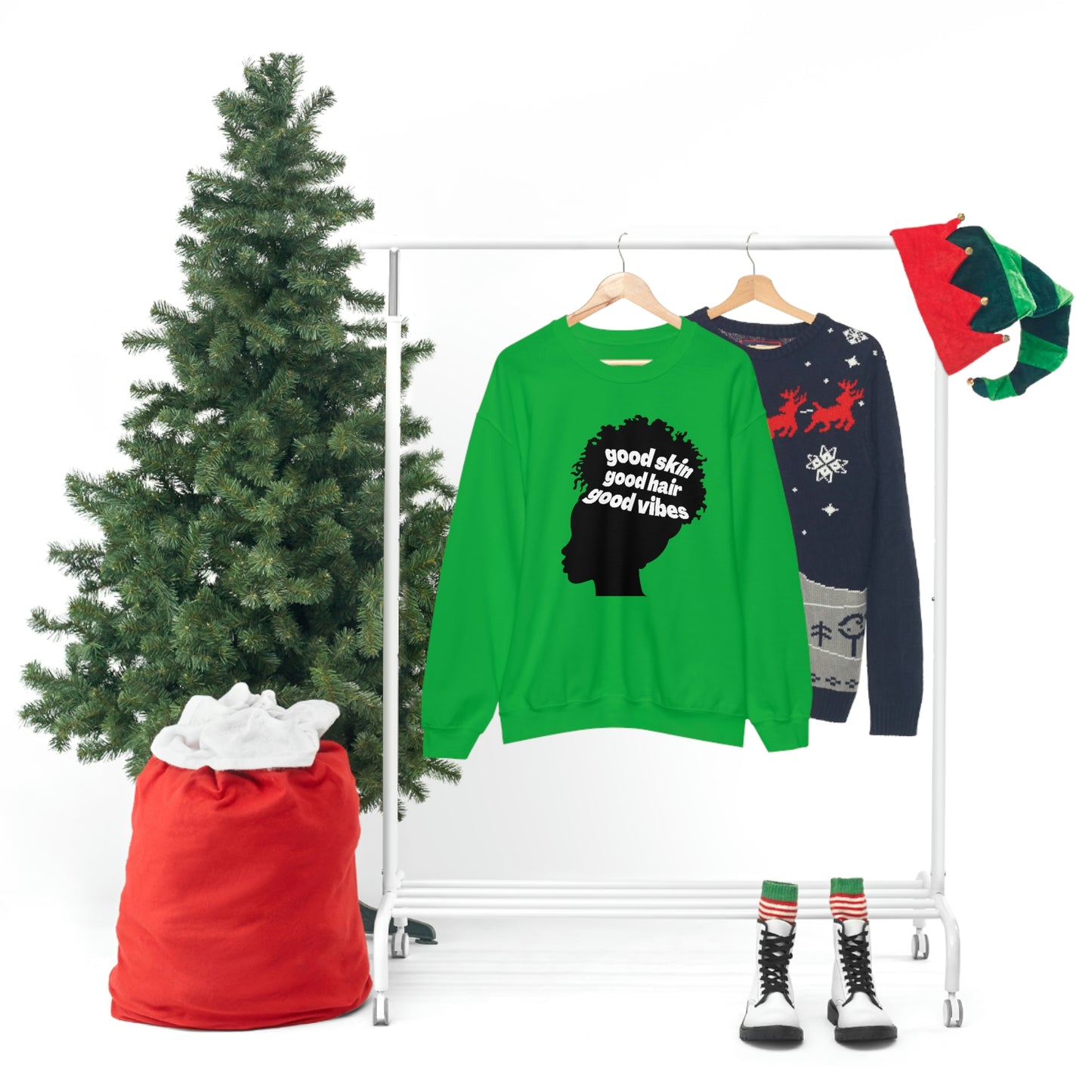 Good Skin, Hair, and Vibes Unisex Sweatshirt