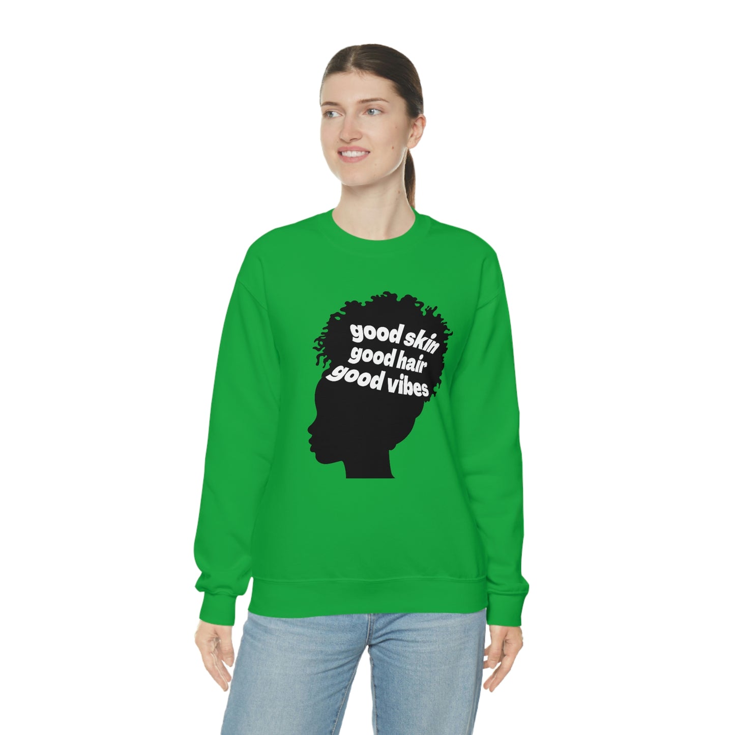 Good Skin, Hair, and Vibes Unisex Sweatshirt