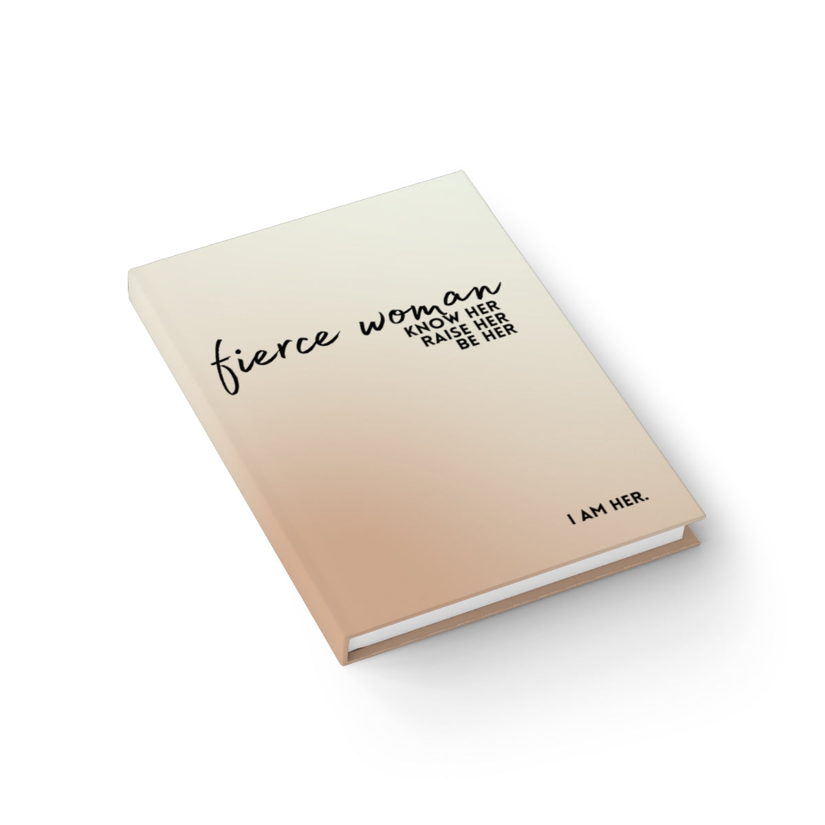 Fierce Woman Bronze Color Lined Journal