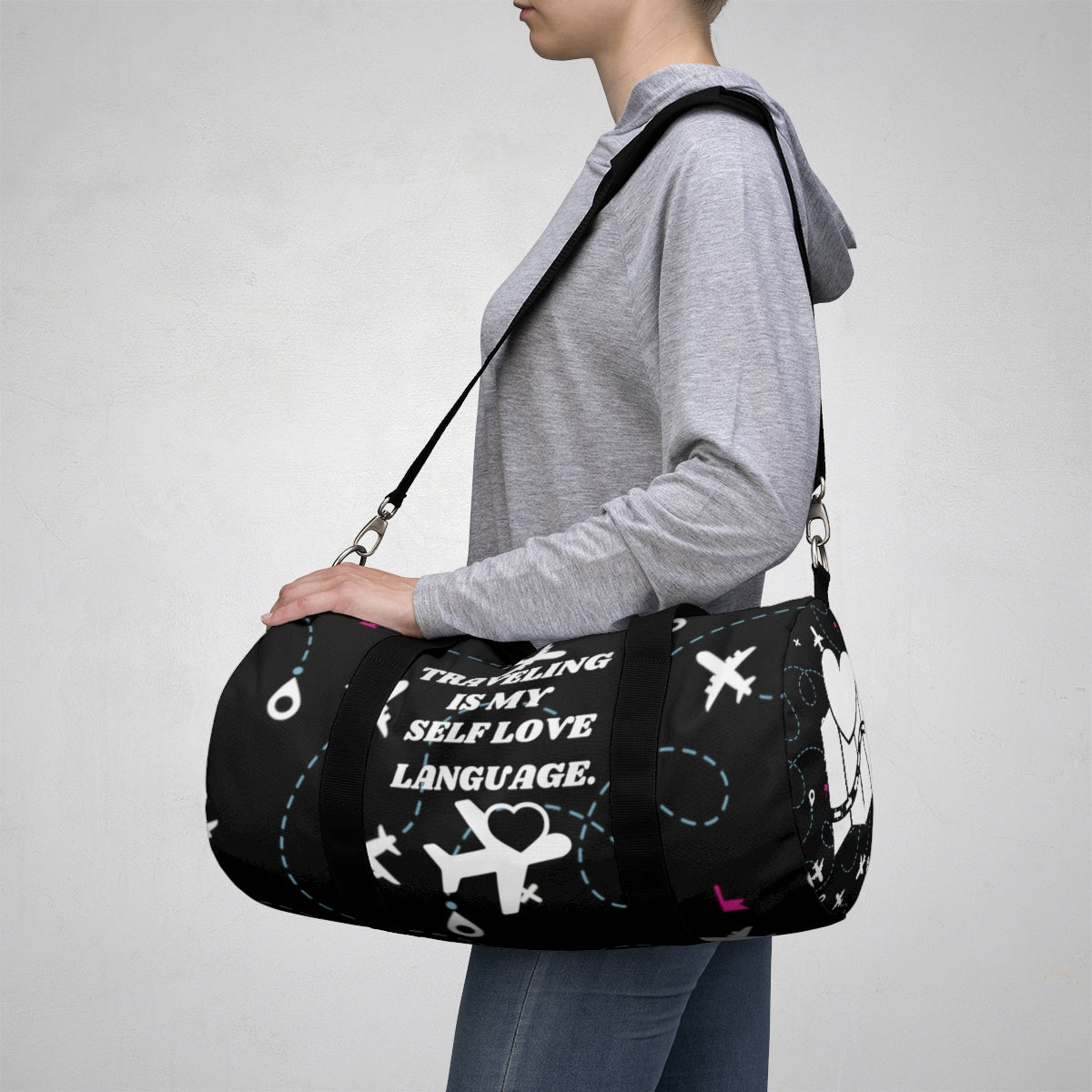 Traveling is My Self Love Language Duffel Bag