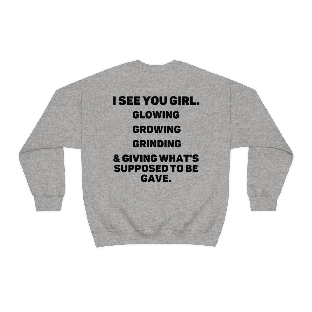 Glow, Glow, and Grind Girl Sweatshirt