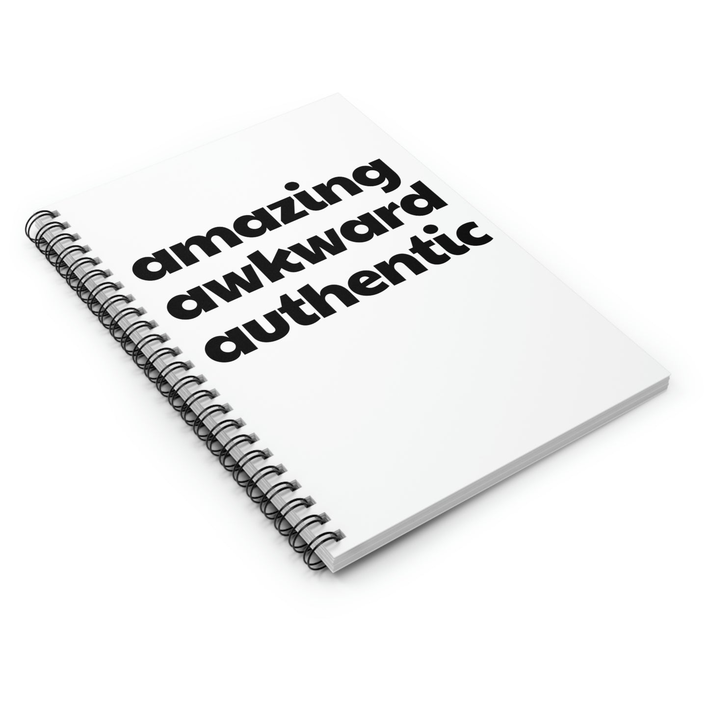 Amazing Awkward Authentic Spiral Notebook