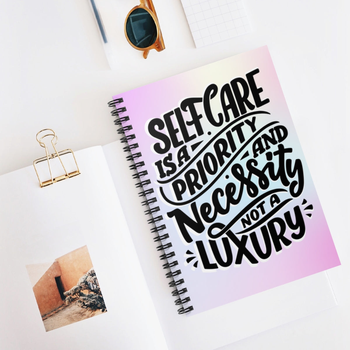 Self Care is a Priority Spiral Notebook