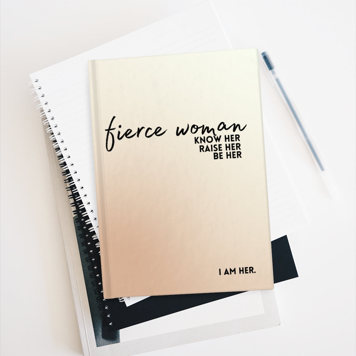 Fierce Woman Bronze Color Lined Journal