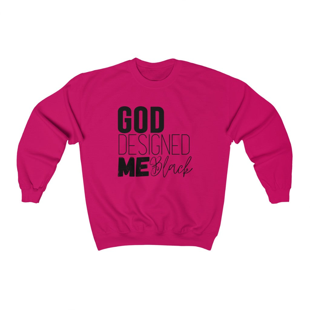God Designed Me Black Unisex Sweatshirt
