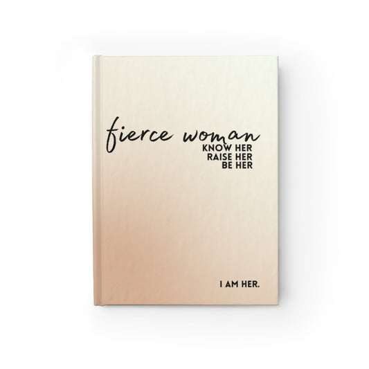 Fierce Woman Bronze Color Lined Journal