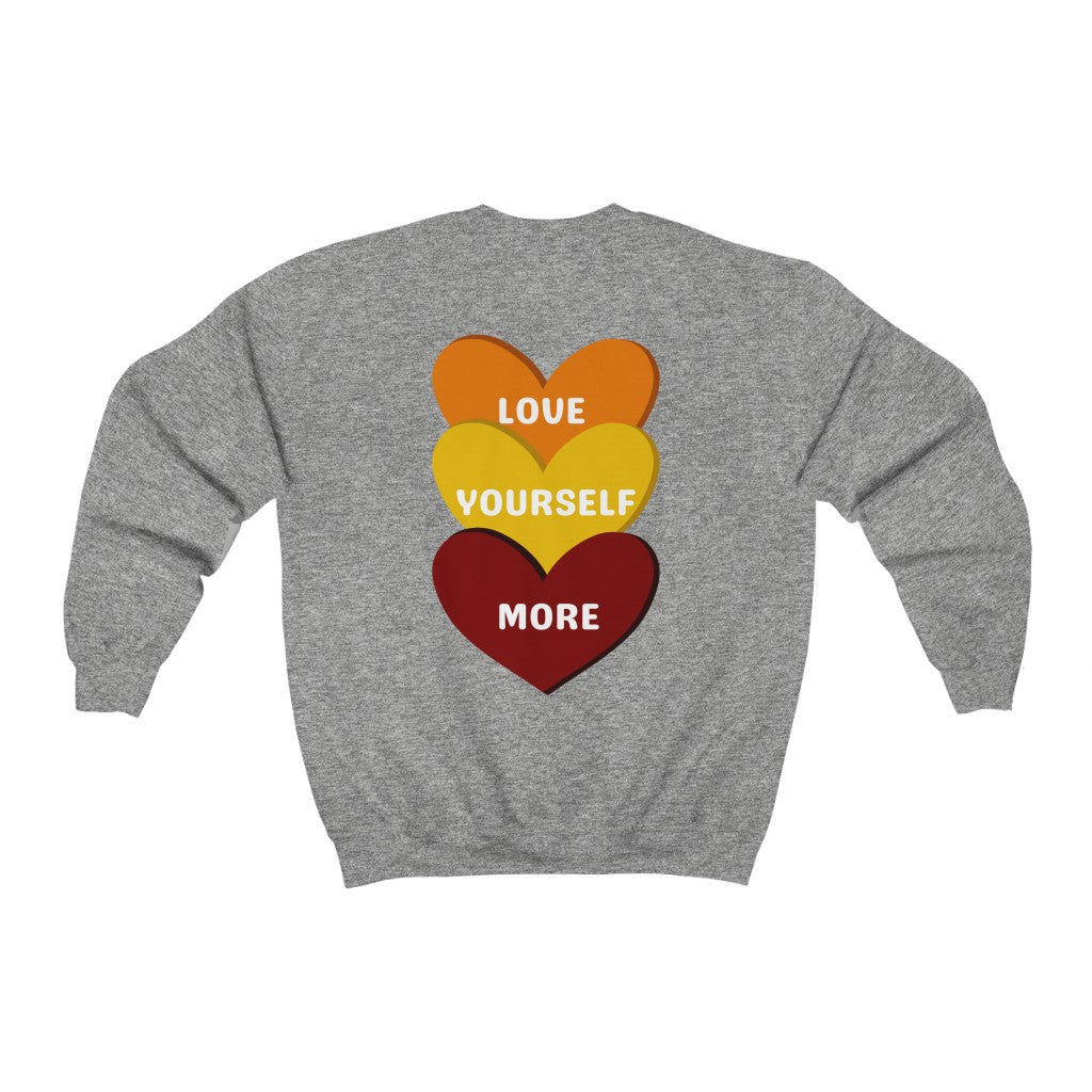 Self Love and Fall Vibes Pocket Graphic Sweatshirt