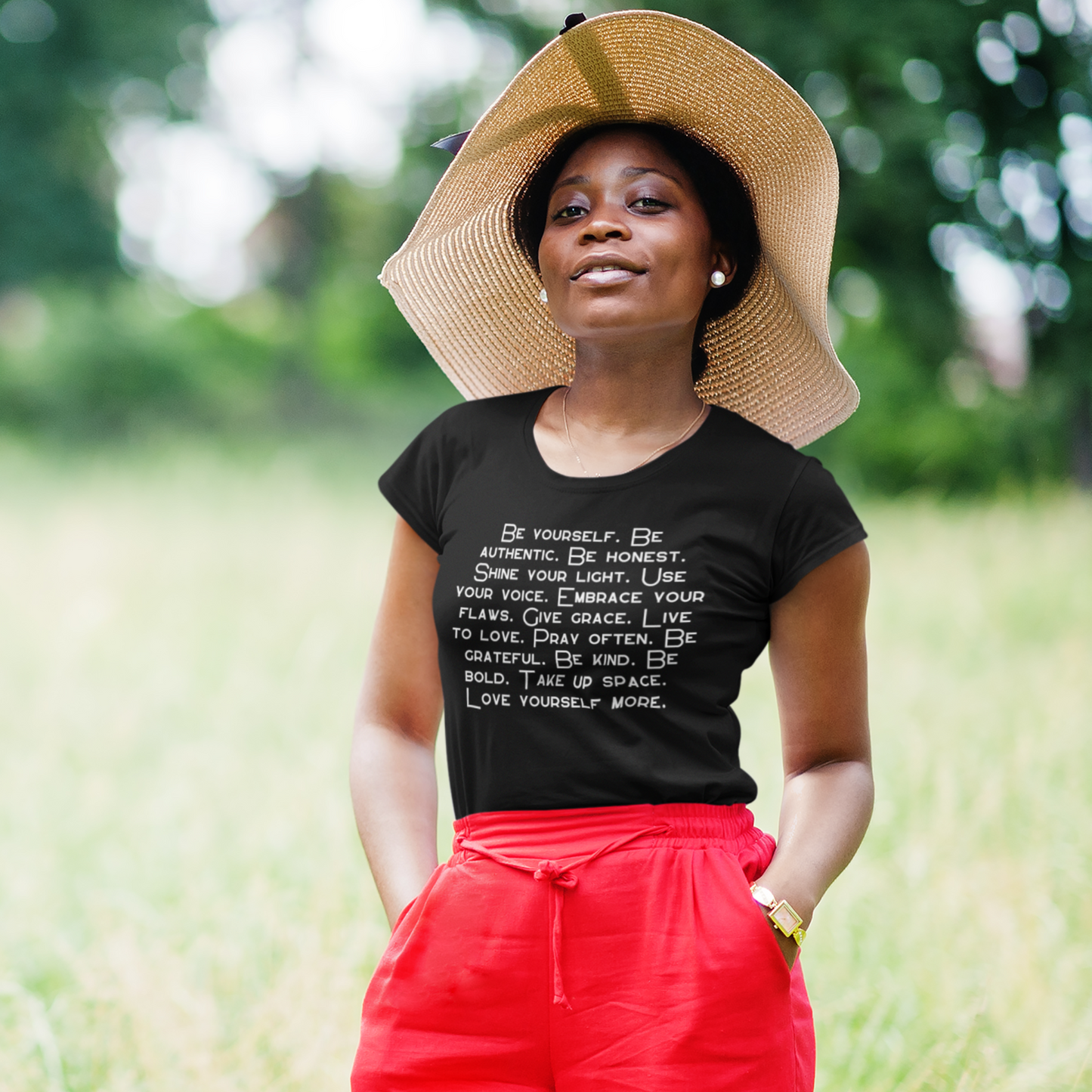 Be You and More Black Tee