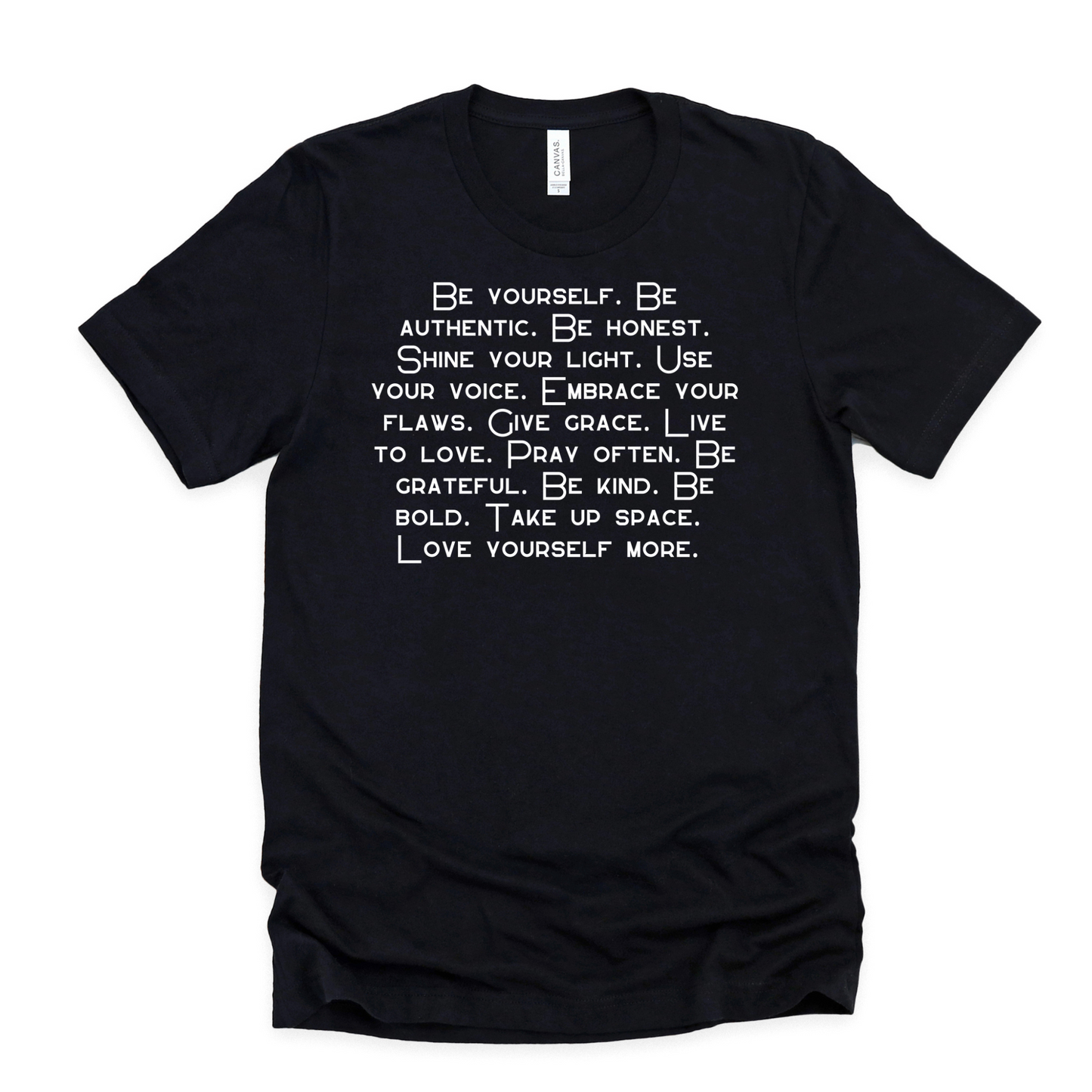 Be You and More Black Tee
