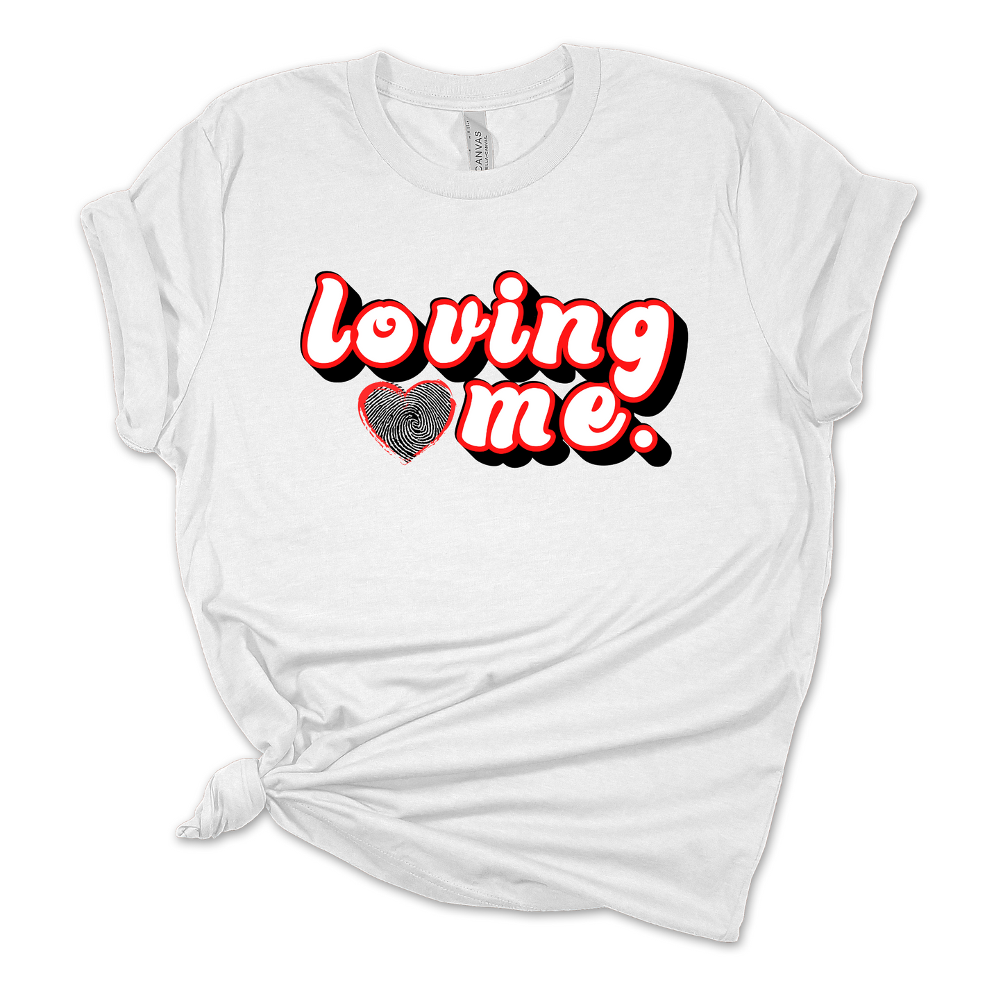 Loving Me White Tee