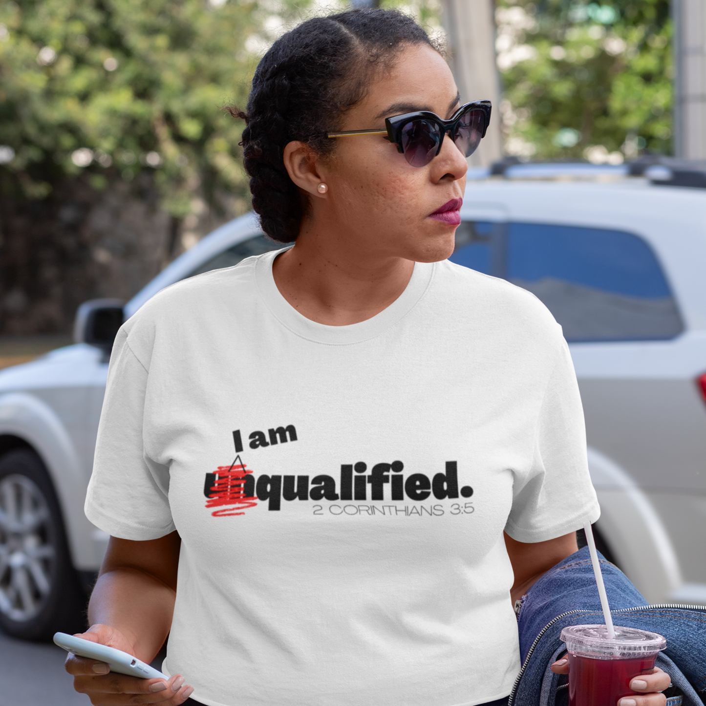I Am Qualified White Tee
