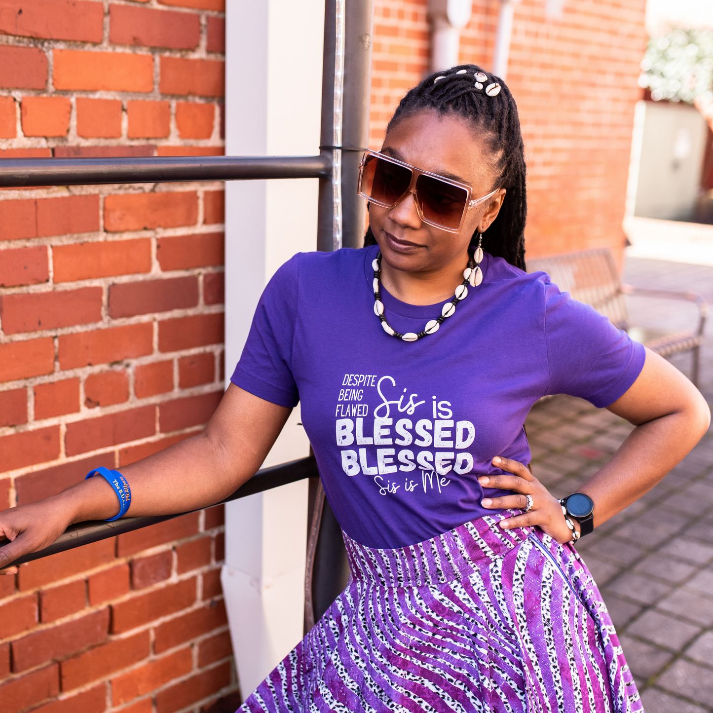 Sis is Blessed Blessed in white Tee