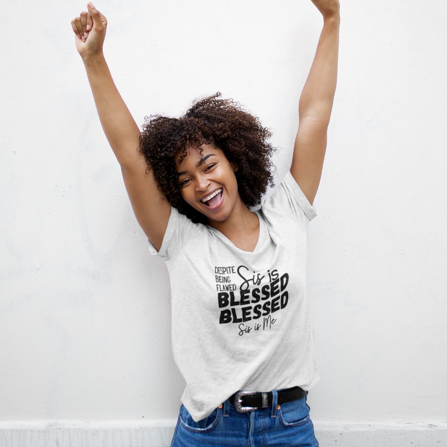 Sis is Blessed Blessed White Tee