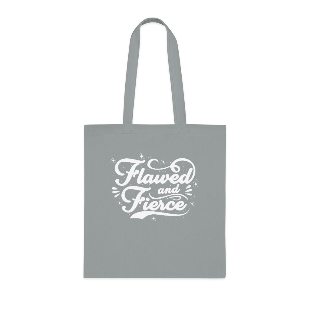 Flawed and Fierce Cotton Tote Bag