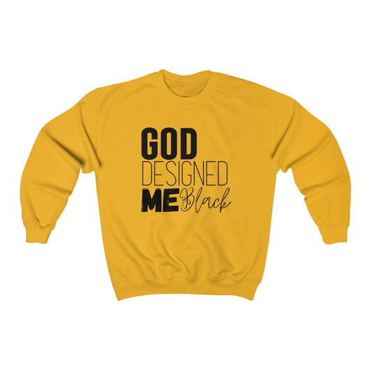God Designed Me Black Unisex Sweatshirt