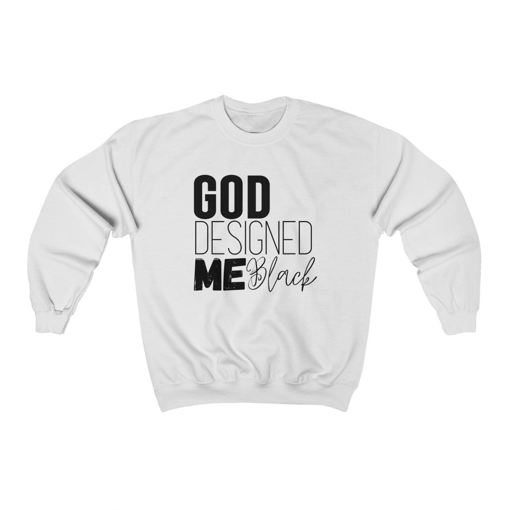 God Designed Me Black Unisex Sweatshirt