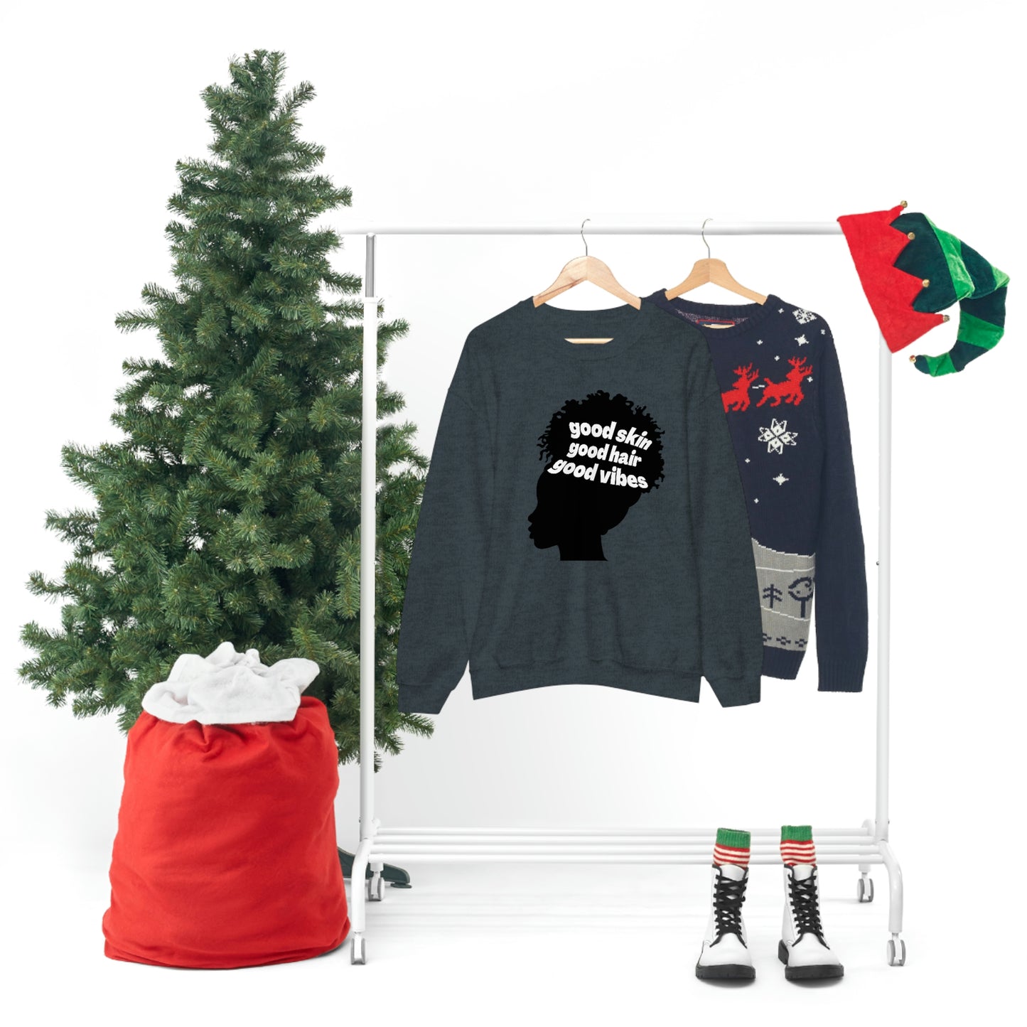 Good Skin, Hair, and Vibes Unisex Sweatshirt