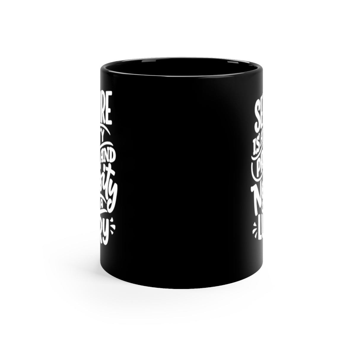 Self Care is a Priority Black Coffee Mug, 11oz