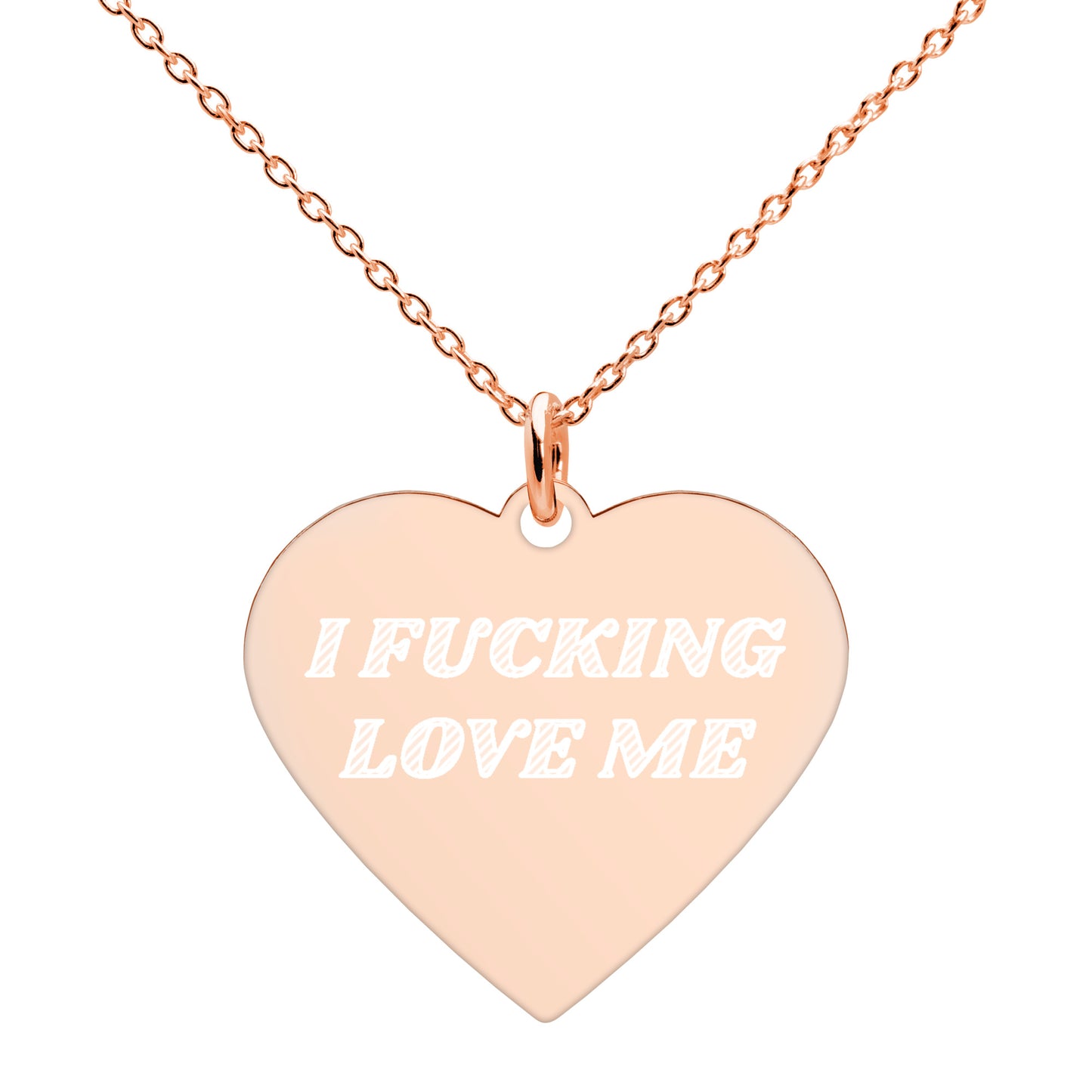I Effing Love Me Sterling Silver Necklace