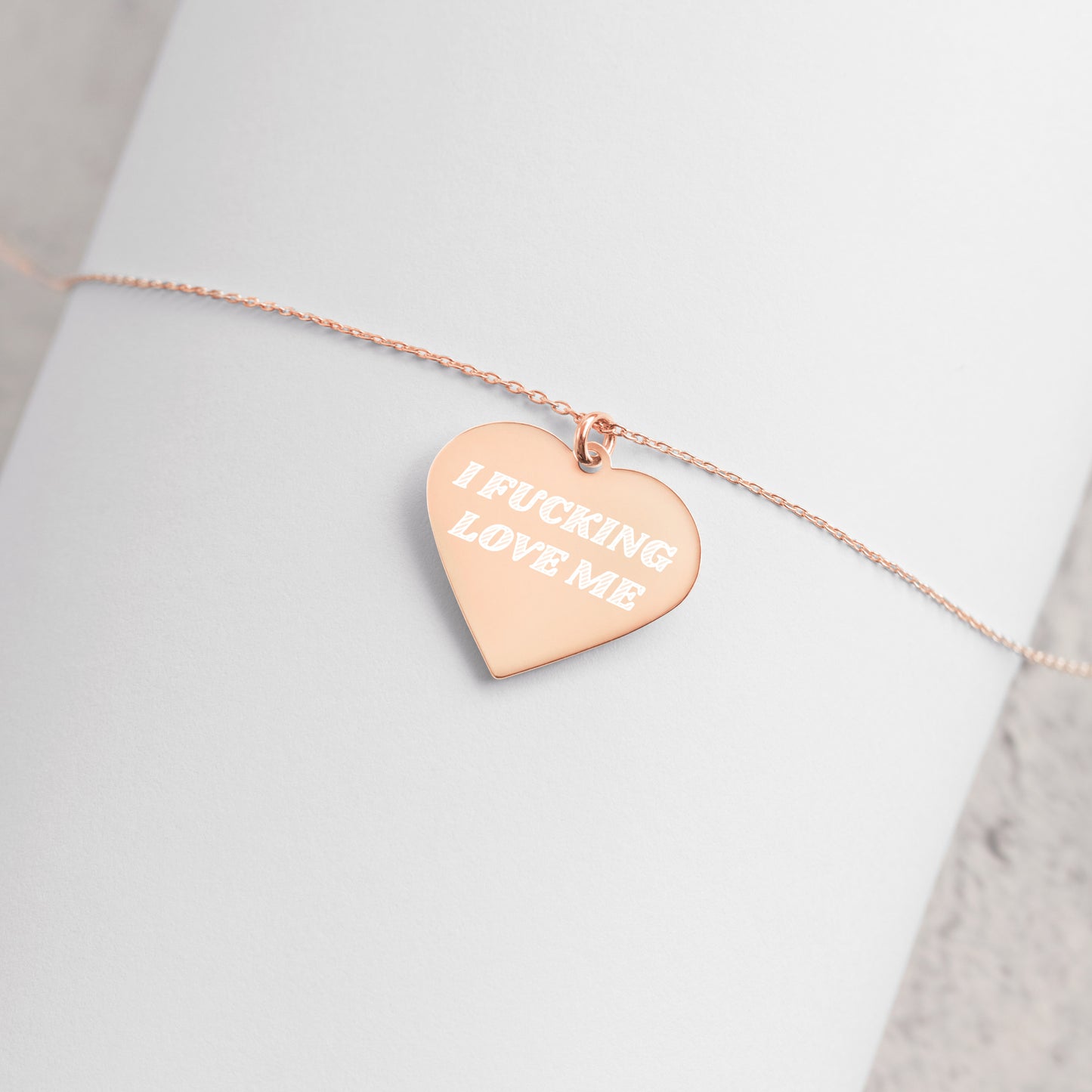 I Effing Love Me Sterling Silver Necklace