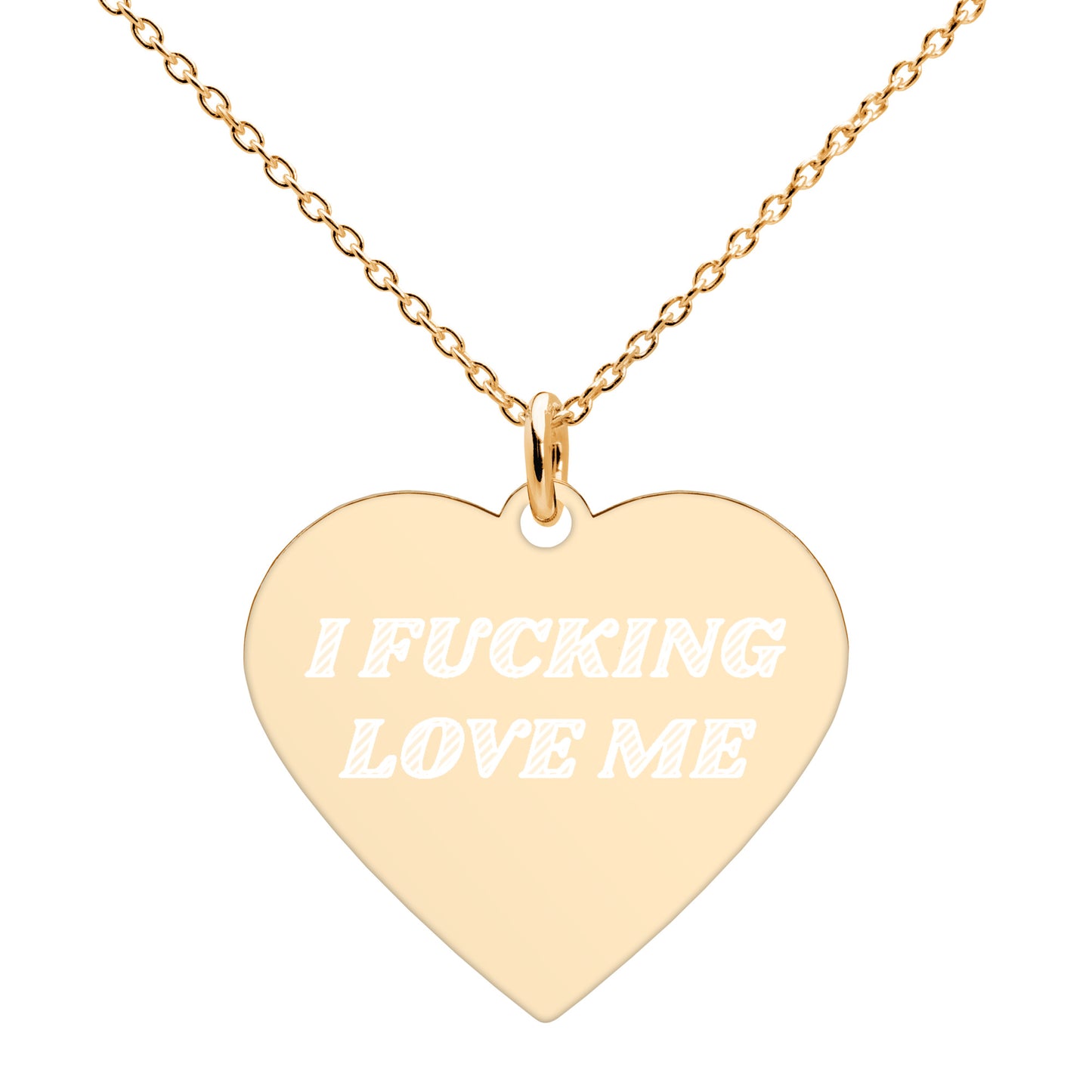 I Effing Love Me Sterling Silver Necklace