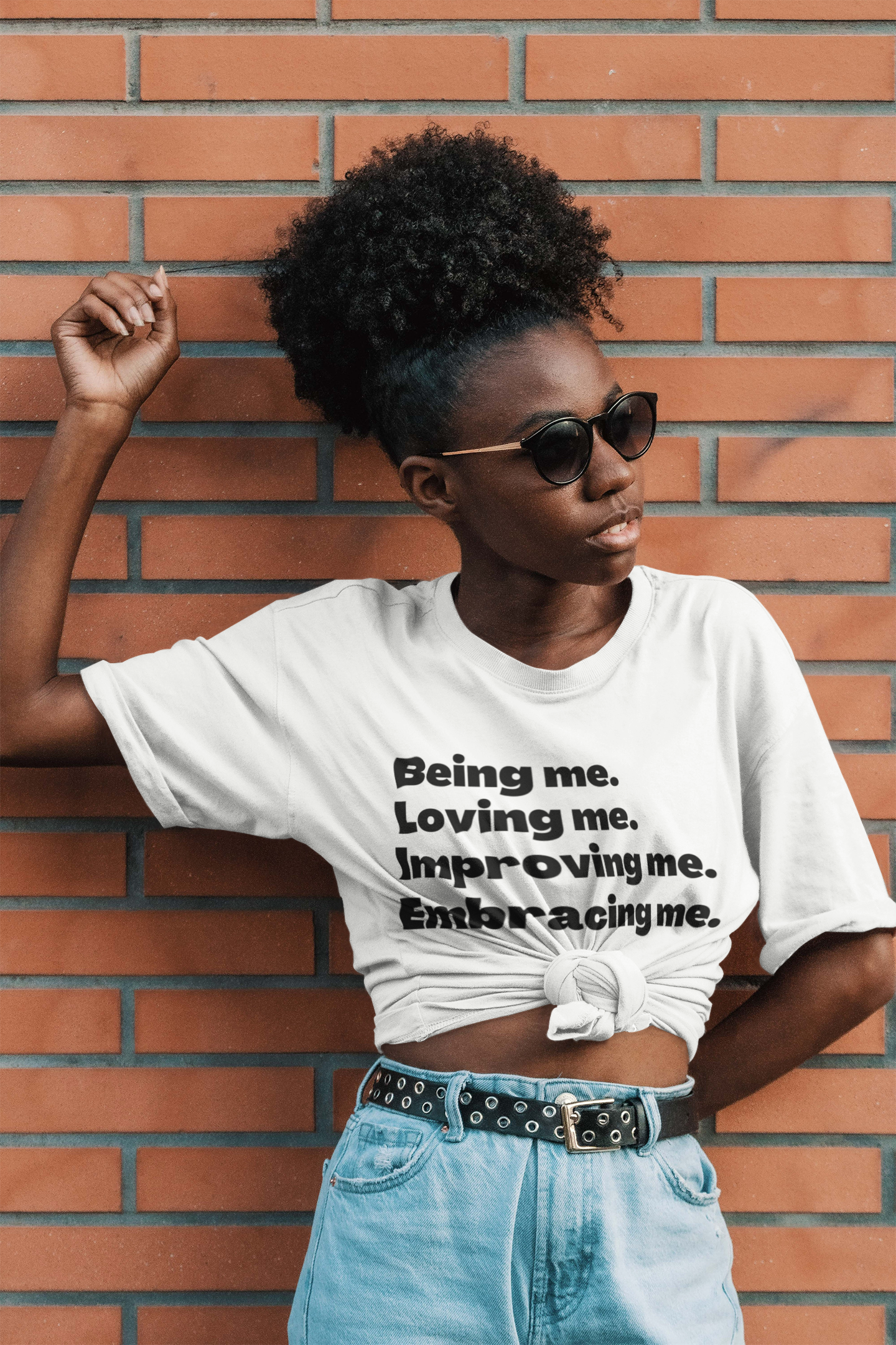 Embracing Me White Unisex Tee