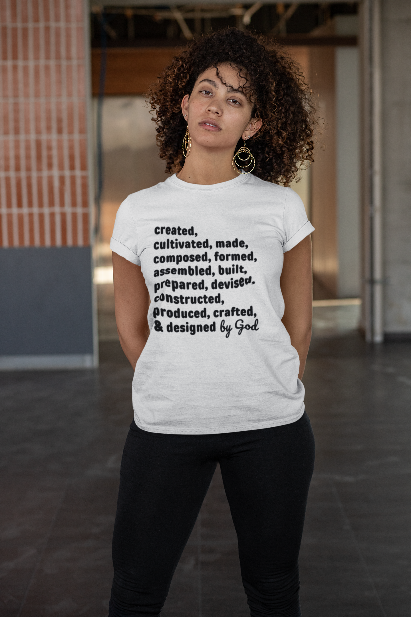 Made By God Unisex White Tee