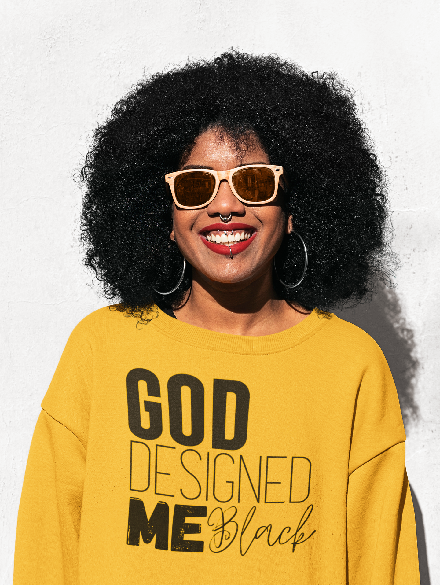God Designed Me Black Unisex Sweatshirt