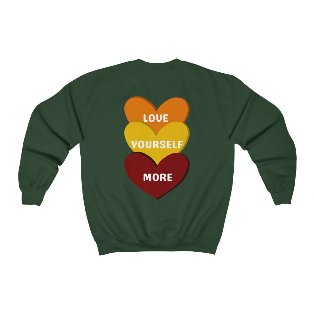 Self Love and Fall Vibes Pocket Graphic Sweatshirt