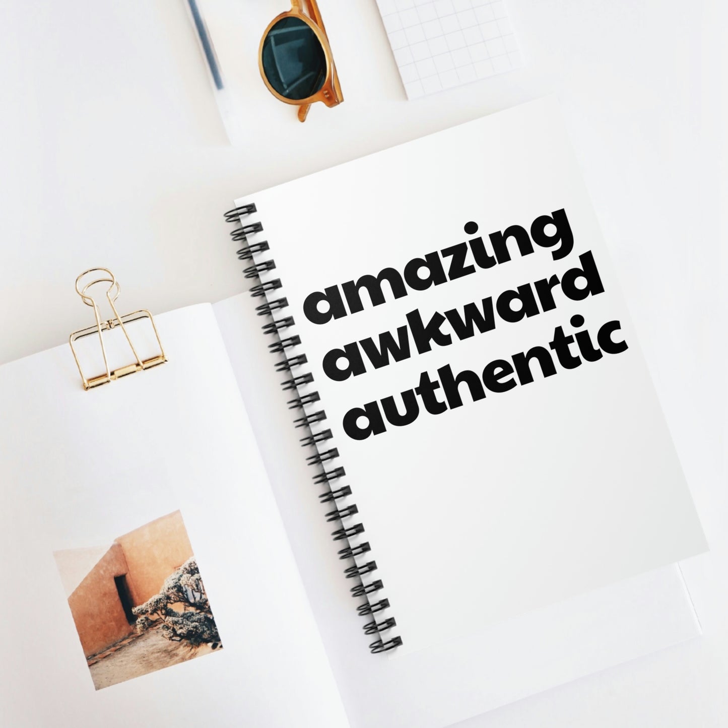 Amazing Awkward Authentic Spiral Notebook