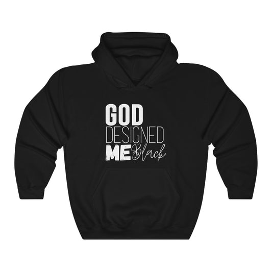 God Designed Me Black Unisex Hoodie