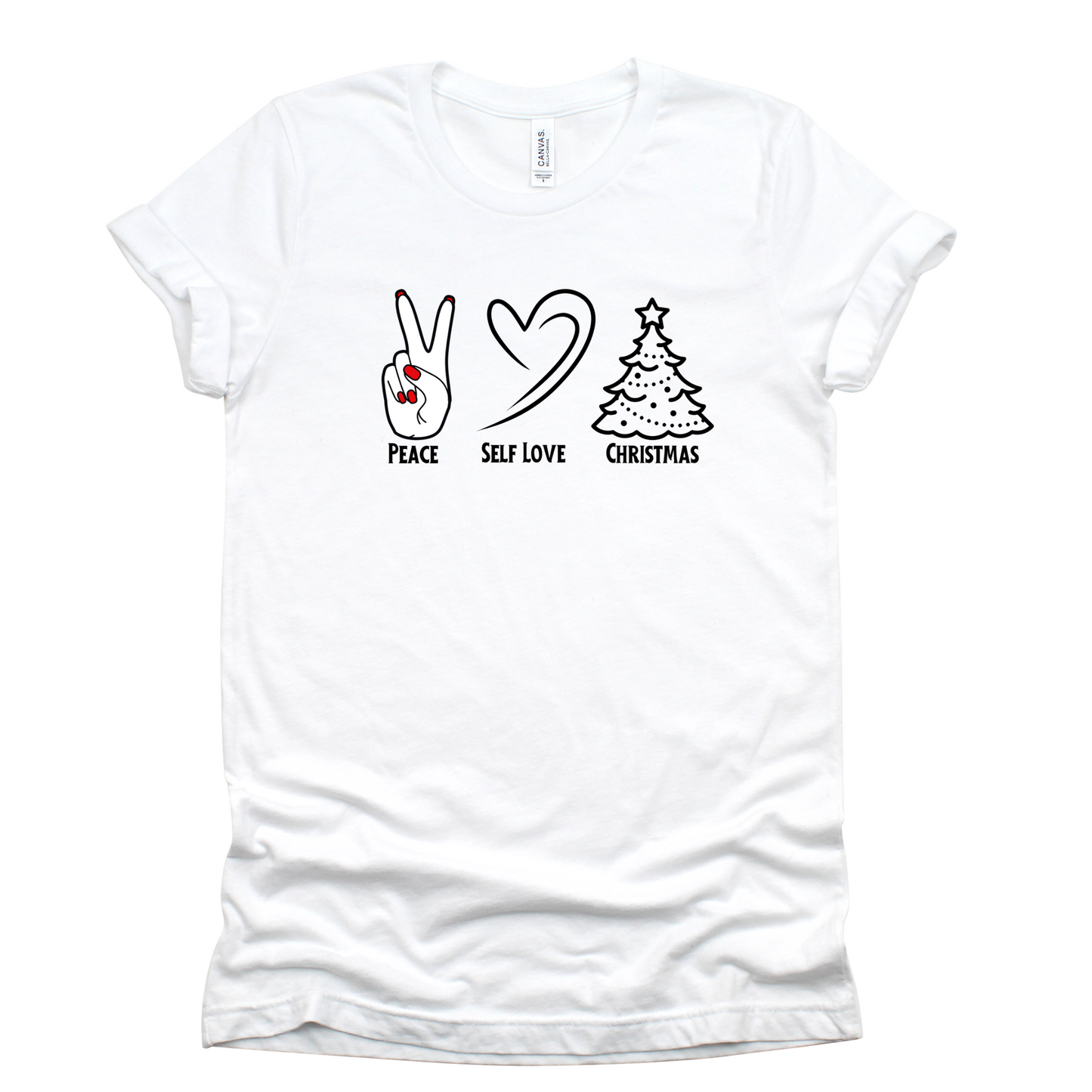 Peace Self Love and Christmas T-Shirt