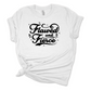 Flawed and Fierce in Black Signature White Tee