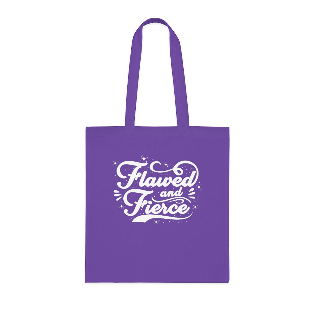 Flawed and Fierce Cotton Tote Bag
