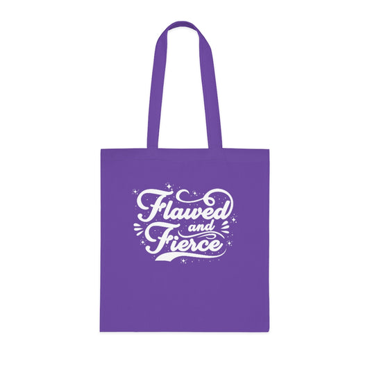 Flawed and Fierce Cotton Tote Bag
