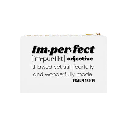Imperfect Definition Cotton Canvas Cosmetic Bag