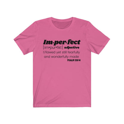 Imperfect Definition Unisex Tee in Black