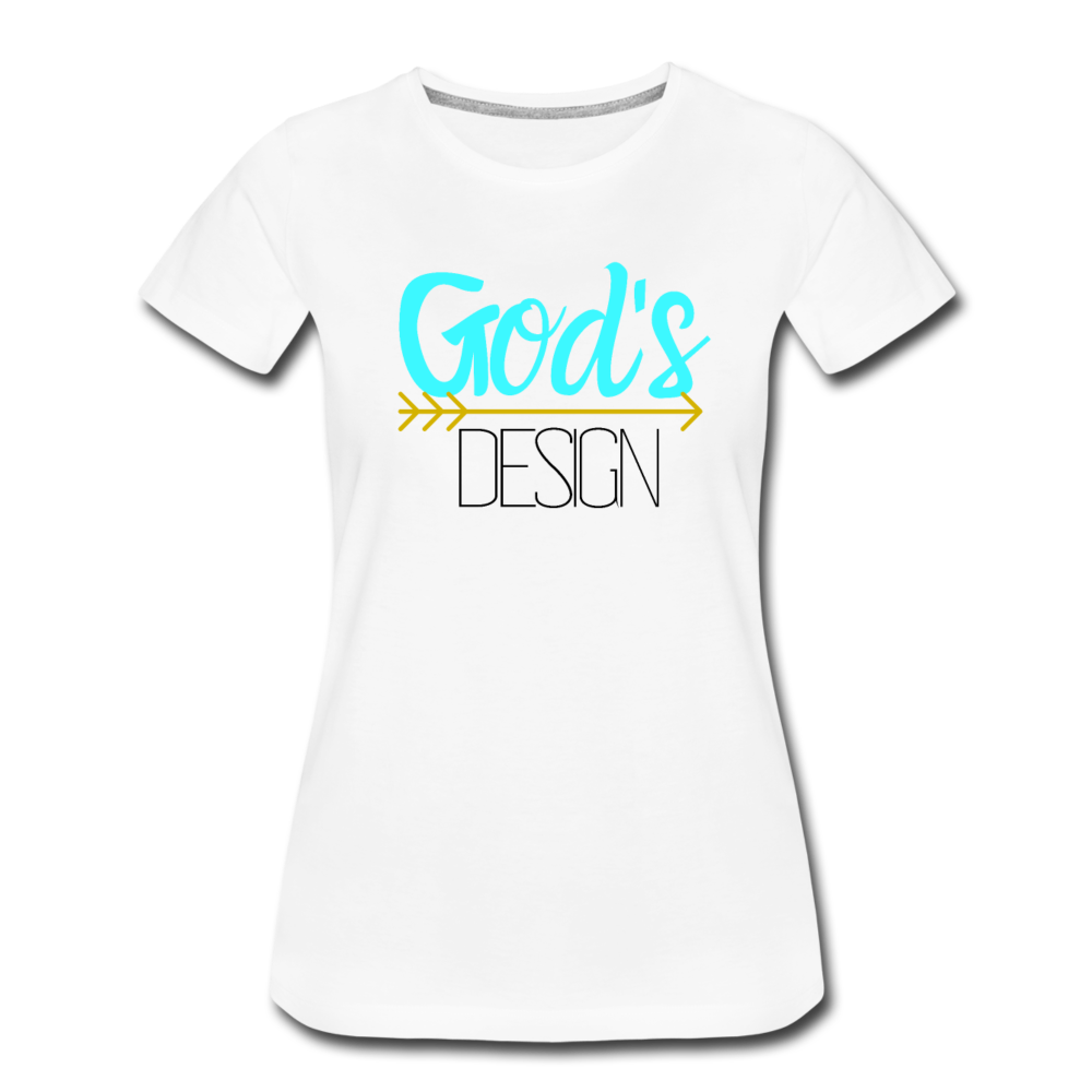 Chic Women's God's Design Arrow Accent Tee - white